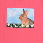 Girls Bright Pink Cotton Round Neck Casual T-Shirt, गुलाबी, small image number null