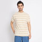 Men's 100% Cotton Round Neck Half Sleeves T-Shirt, गहरा पीला, small image number null