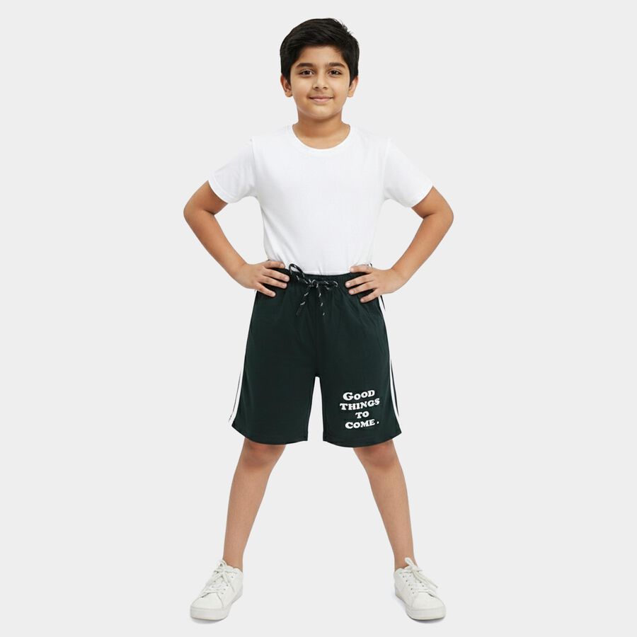 Boys' Bermuda, गहरा हरा, large