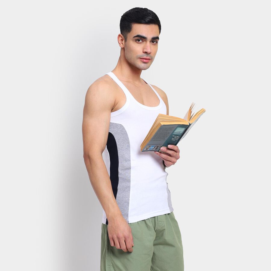 Men's Gym T-Shirt , सफ़ेद, large