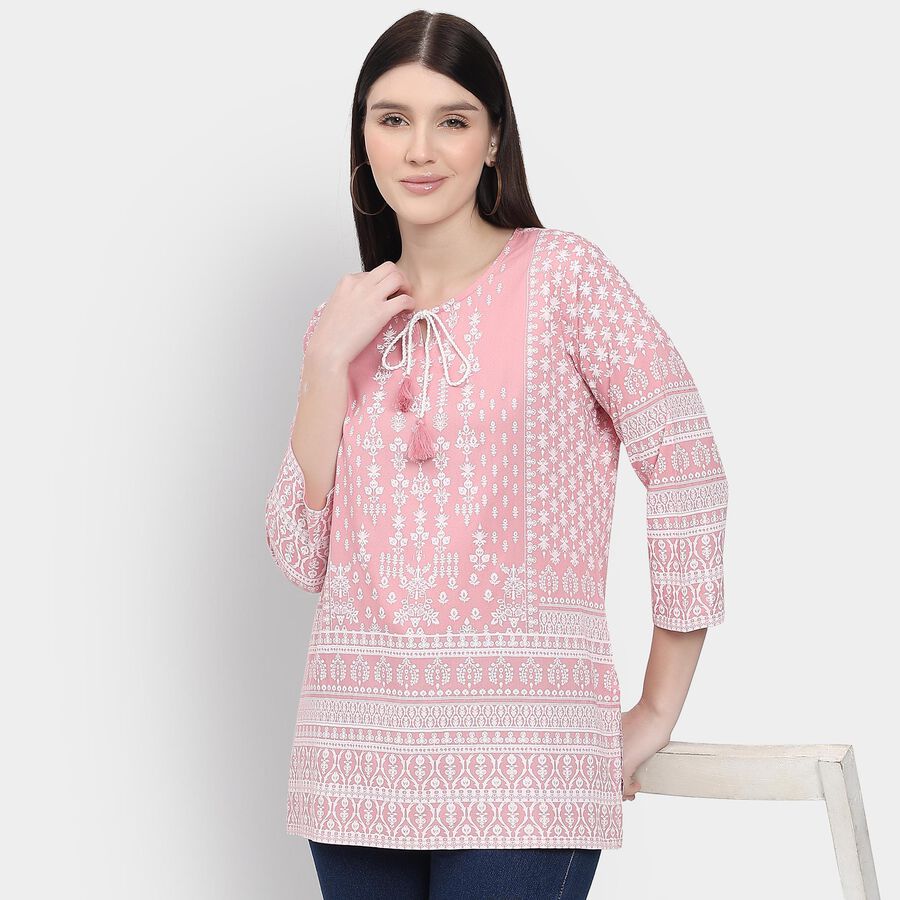 Ladies' Kurti, Pink, large image number null