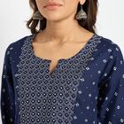 Ladies' Kurta, Navy Blue, small image number null