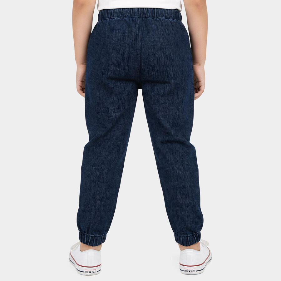 Boys Blue Regular Fit Classic Jeans, Dark Blue, large