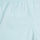 Infants' Light Pastel Blue Cotton Round Neck Casual T-Shirt and Shorts Set, Aqua, small image number null