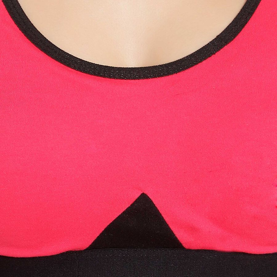 Solid Non-Padded Push Up Bra, Fuchsia, large image number null