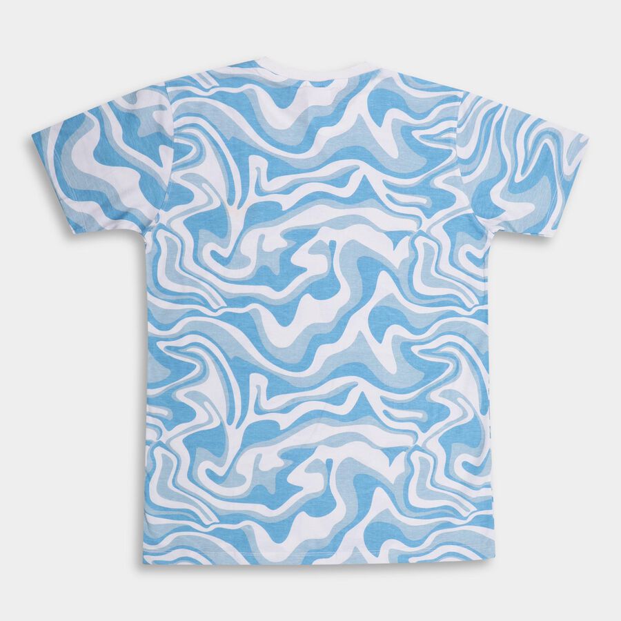 Boys' 100% Cotton Half Sleeves T-Shirt , हल्का नीला, large image number null