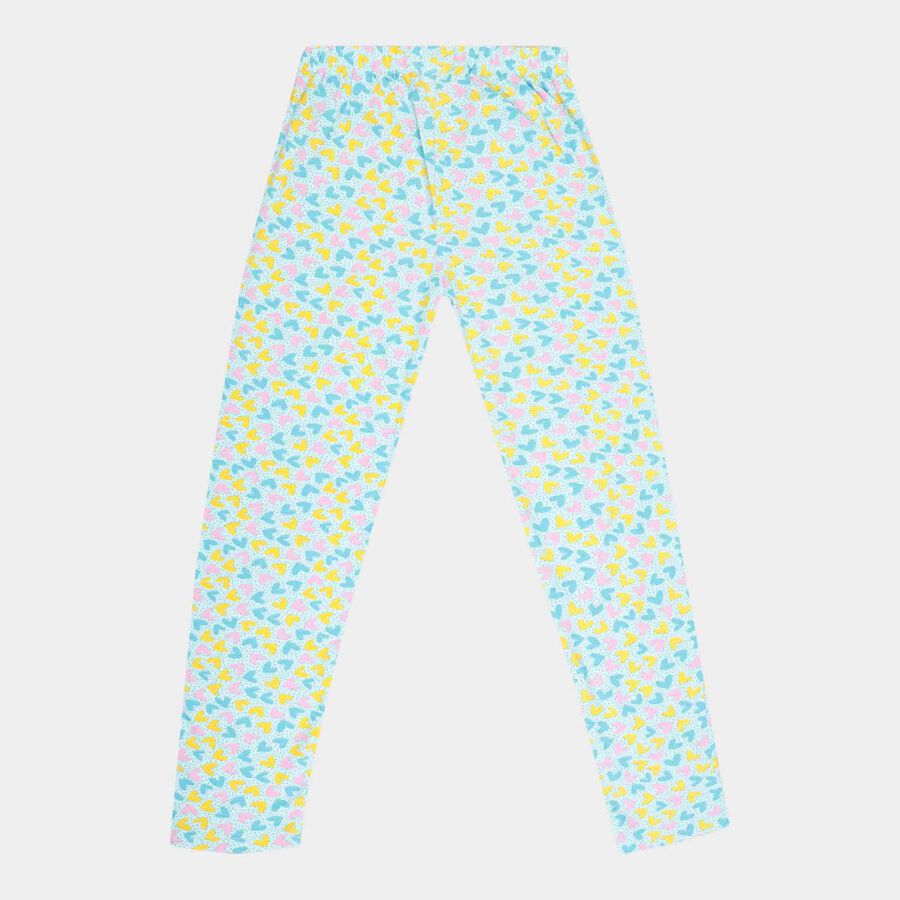 Girls Printed Pyjama, Aqua, large image number null