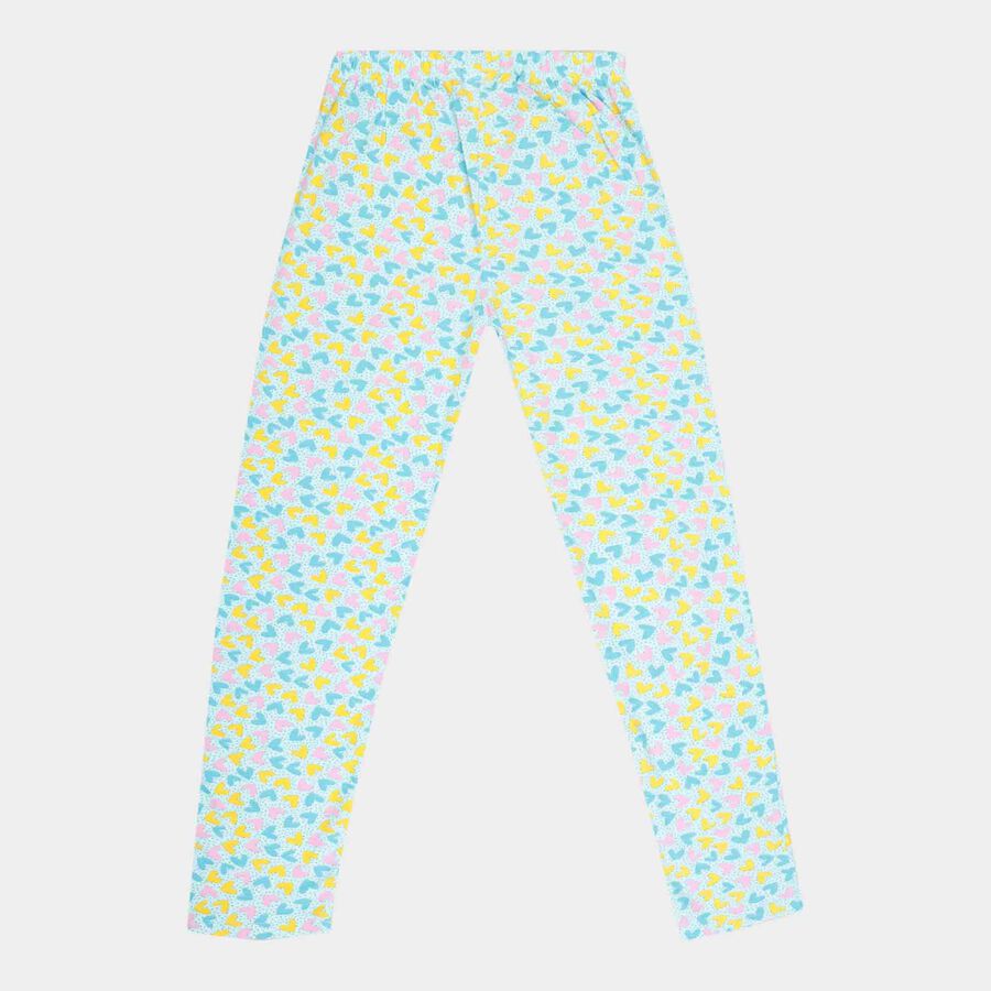 Girls Printed Pyjama, Aqua, large image number null