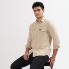Men's 100% Cotton Casual Shirt , Beige, small image number null
