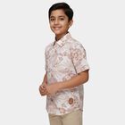 Boys' Rust Cotton Classic Collar Casual Shirt, Rust, small