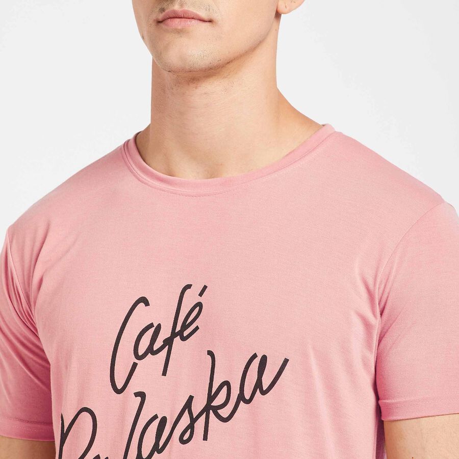 Round Neck T- Shirt, Peach, large image number null