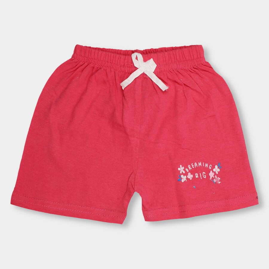 Infants' 100% Cotton Half Pant, गुलाबी, large image number null