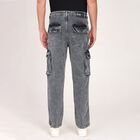 Men's 100% Cotton Skinny Jeans, Light Grey, small image number null