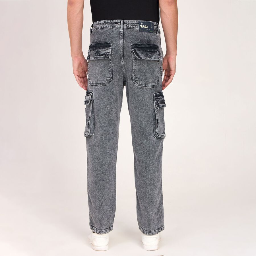 Men's 100% Cotton Skinny Jeans, Light Grey, large image number null