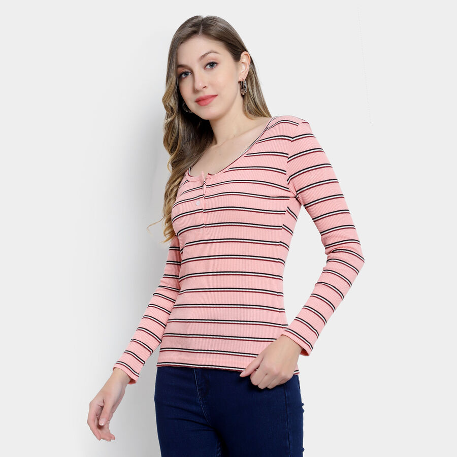 Stripes Top, Pink, large image number null