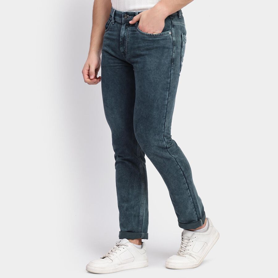 Men's Slim Fit Jeans, Dark Green, large image number null