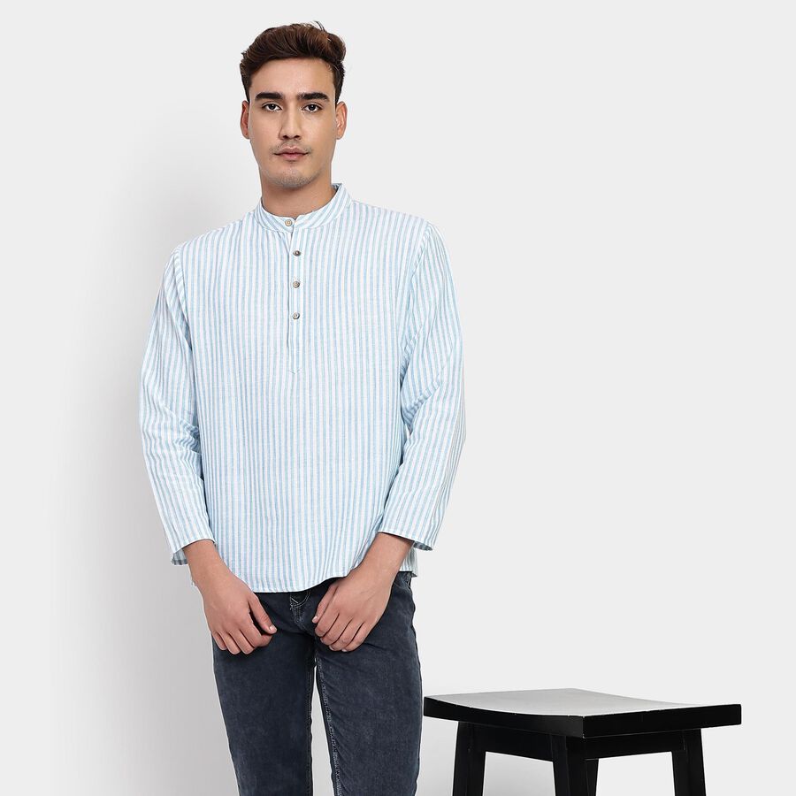 Men's Kurta, Light Blue, large image number null