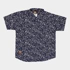 Boys Cotton Casual Shirt, नेवी ब्लू, small image number null