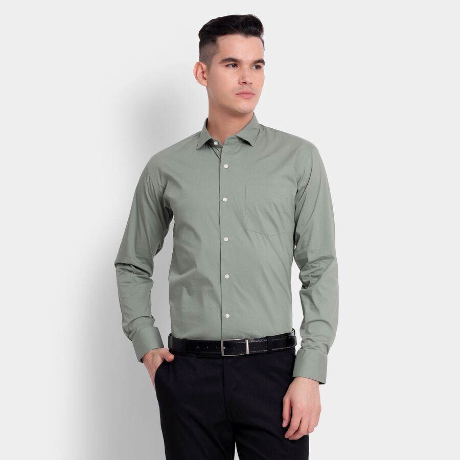 Men's Formal Shirt , Light Green, large image number null
