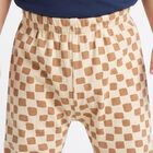 Infants' Beige Relaxed Fit Printed Cotton Pyjama, गहरा पीला, small