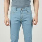 Men's Blue Slim Fit Classic Jeans, Ice Blue, small