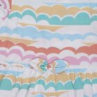 Girls' Light Green Printed Flutter Sleeve Cotton Frock, Light Green, small