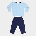 Infants Cotton Boat Neck Baba Suit, Navy Blue, small image number null