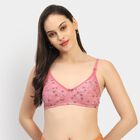 Ladies' 100% Cotton Bra , Lilac, small