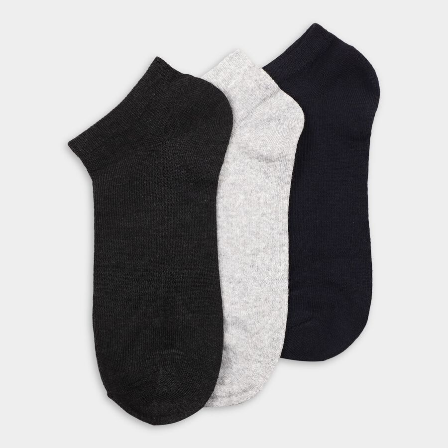 Men's Socks (Pack of 3), नेवी ब्लू, large