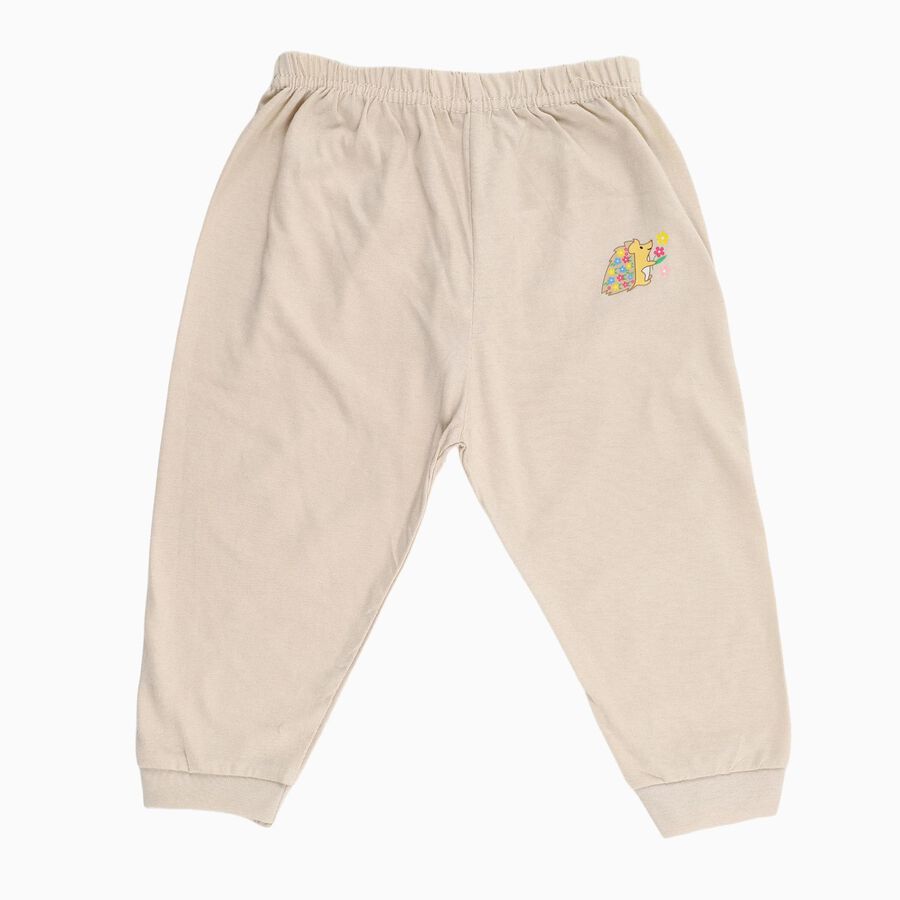 Infants' 100% Cotton Pyjama, Beige, large image number null