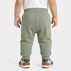 Infants Olive Green Jogger Fit Smiley Patch Pyjama, ओलिव, small