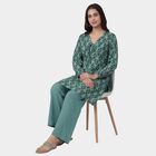 Women's Mint Green Mandarin Collar Notch Neck Embroidered Straight Kurta, हल्का हरा, small