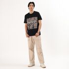 Men's Beige Relaxed Fit Cargo Pants with Utility Pockets, गहरा पीला, small image number null