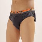 Men's 100% Cotton V-Cut Briefs , Dark Grey, small image number null