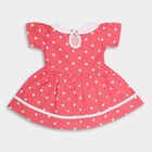 Infant Girls' 100% Cotton Frock , Pink, small