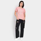 Ladies' Round Neck T-Shirt, गुलाबी, small