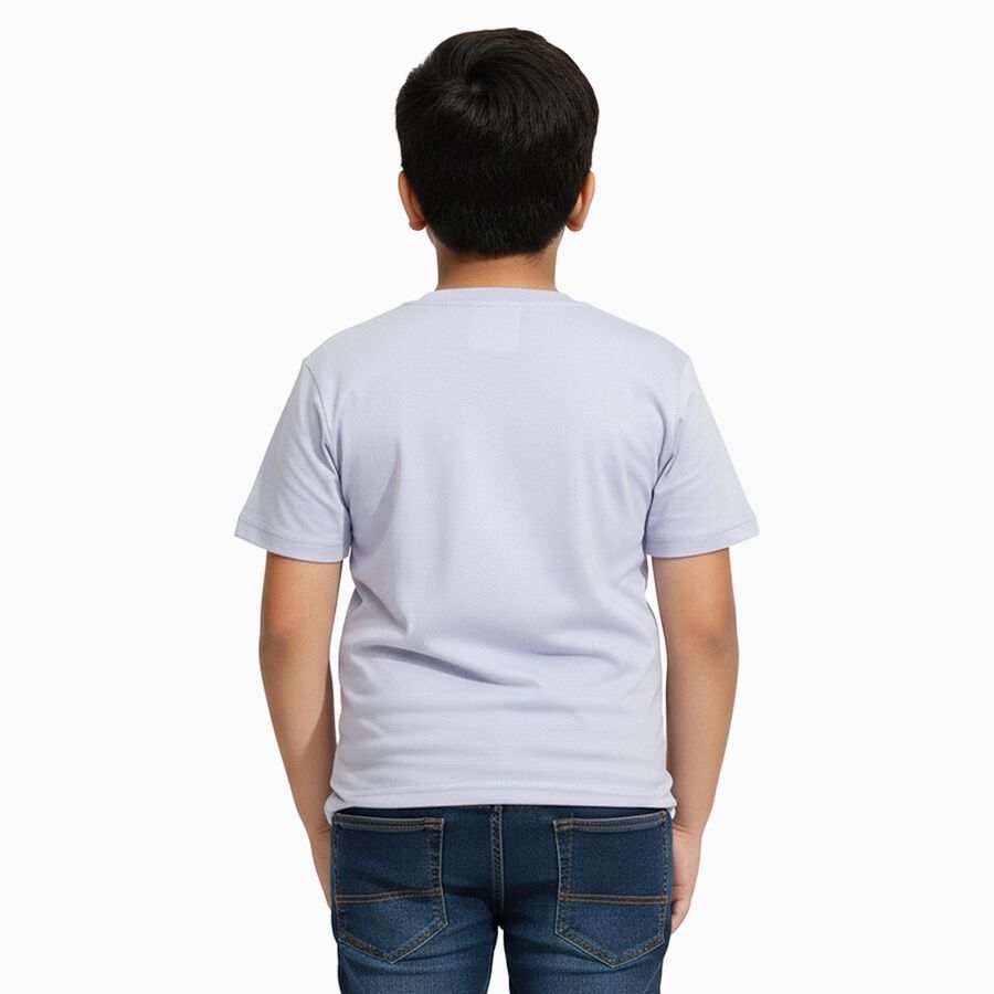 Boys' Half Sleeves T-Shirt, हल्का नीला, large image number null