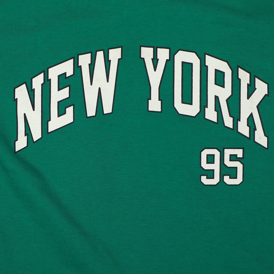 Boys' Half Sleeves T-Shirt, Dark Green, large