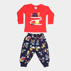 Infants Cotton Solid Baba Suit, Red, small image number null
