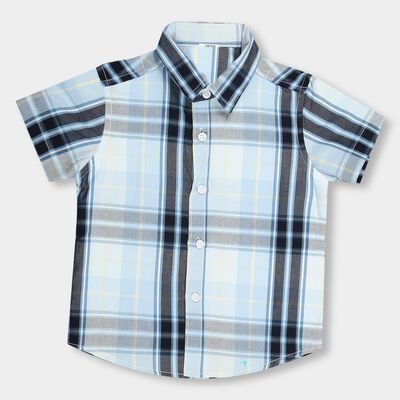 Boys' 100% Cotton Regular Collar Casual Shirt