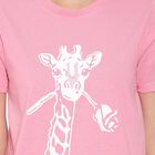 Round Neck T-Shirt, Pink, small image number null