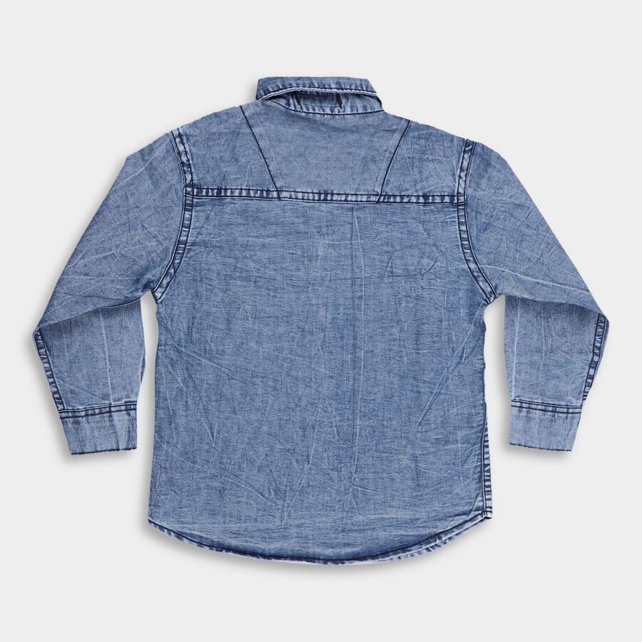 Boys' Casual Shirt, Light Blue, large image number null