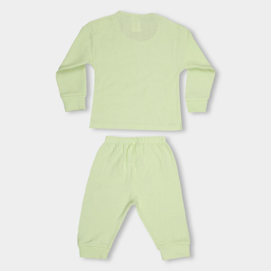Infants' 100% Cotton Baba Suit, हल्का हरा, large image number null