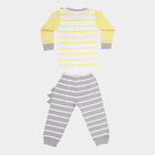 Infants Cotton Printed Baba Suit, Yellow, small image number null
