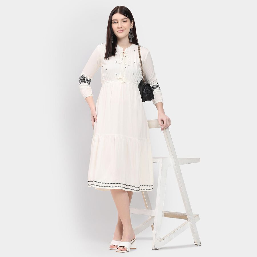 Ladies' Dress , White, large image number null