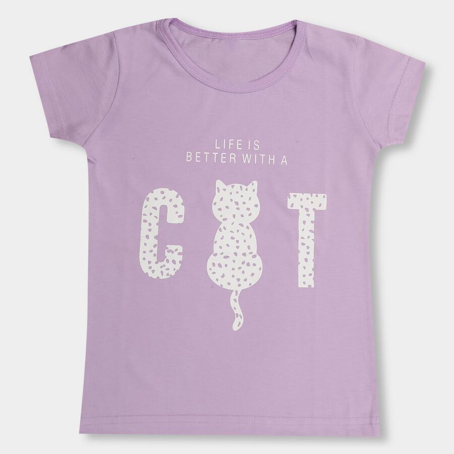Girls' T-Shirt , Lilac, large image number null