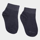 Girls Solid Ankle Length Socks, Navy Blue, small image number null
