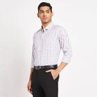 Checks Formal Shirt, White, small image number null