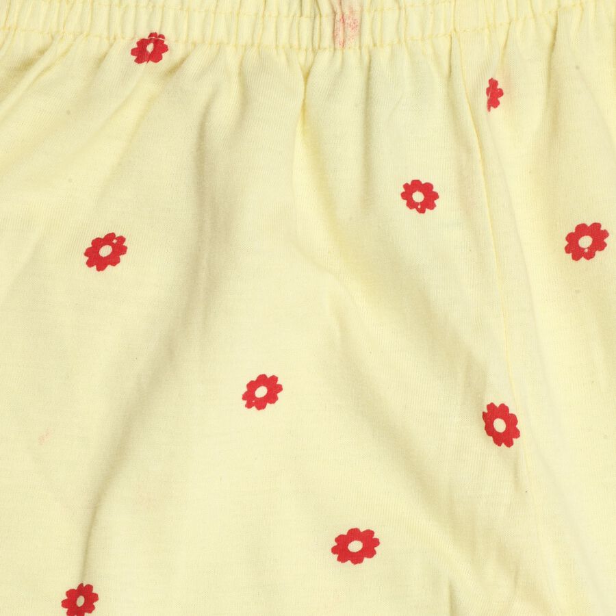 Girls' Pyjama, पीला, large image number null