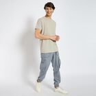 Men's Slim Fit Casual Trousers, Light Grey, small image number null